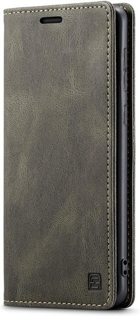 Luxus Lederhülle für Samsung Galaxy A52 5G und Galaxy A52S 5G als Magnetic Flip Wallet Case in Kaffeebraun - Bild 1