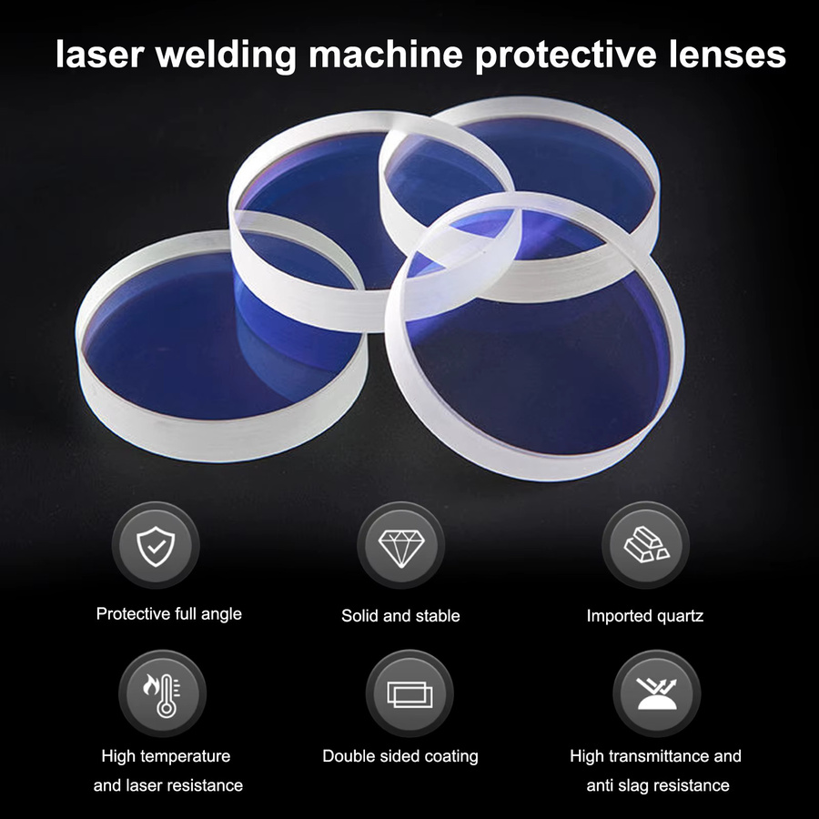 Scotle Faserlaserschweißlinse Kollimatorlinse und Fokuslinse transparent D18X2 D20X3 D25X2 D30X2 D48X3 F600 F800 F150 - Bild 2