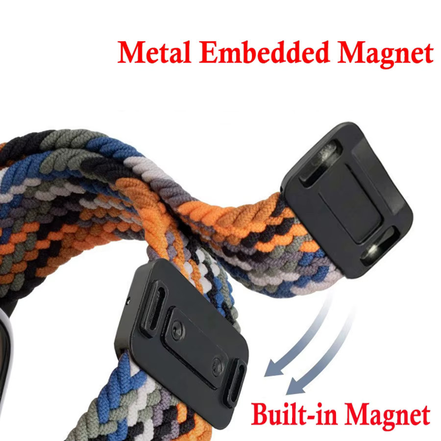 ATOPKEY Uhrenarmband Nylon, Magnetisch, geflochten, Xiaomi Mi Band 8 9 10, Unisex - Bild 4