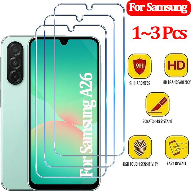 Samsung Galaxy A56 A55 A54 A53 A16 A26 A36 Displayschutz aus gehärtetem Glas, transparent - Bild 1