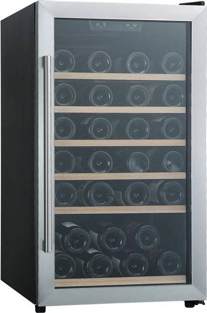 PKM Weintemperierschrank WKS52-2 freistehend Silber, B/H/T: 48 x 85,5 x 57,5 cm - Bild 1