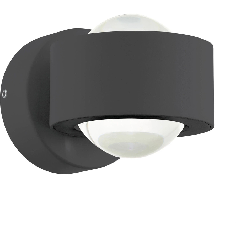 Eglo LED Wandleuchte Ono 2 Up-Down 2-flammig in Anthrazit mit transparenten Schirmen - Bild 2