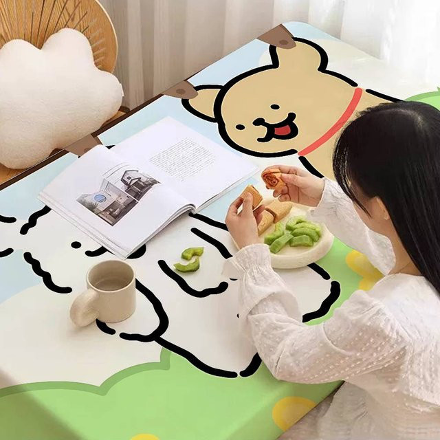Potdemiel Tischdecke mit Malteser Hund Motiv für Esstisch und Dekoration - Bild 1