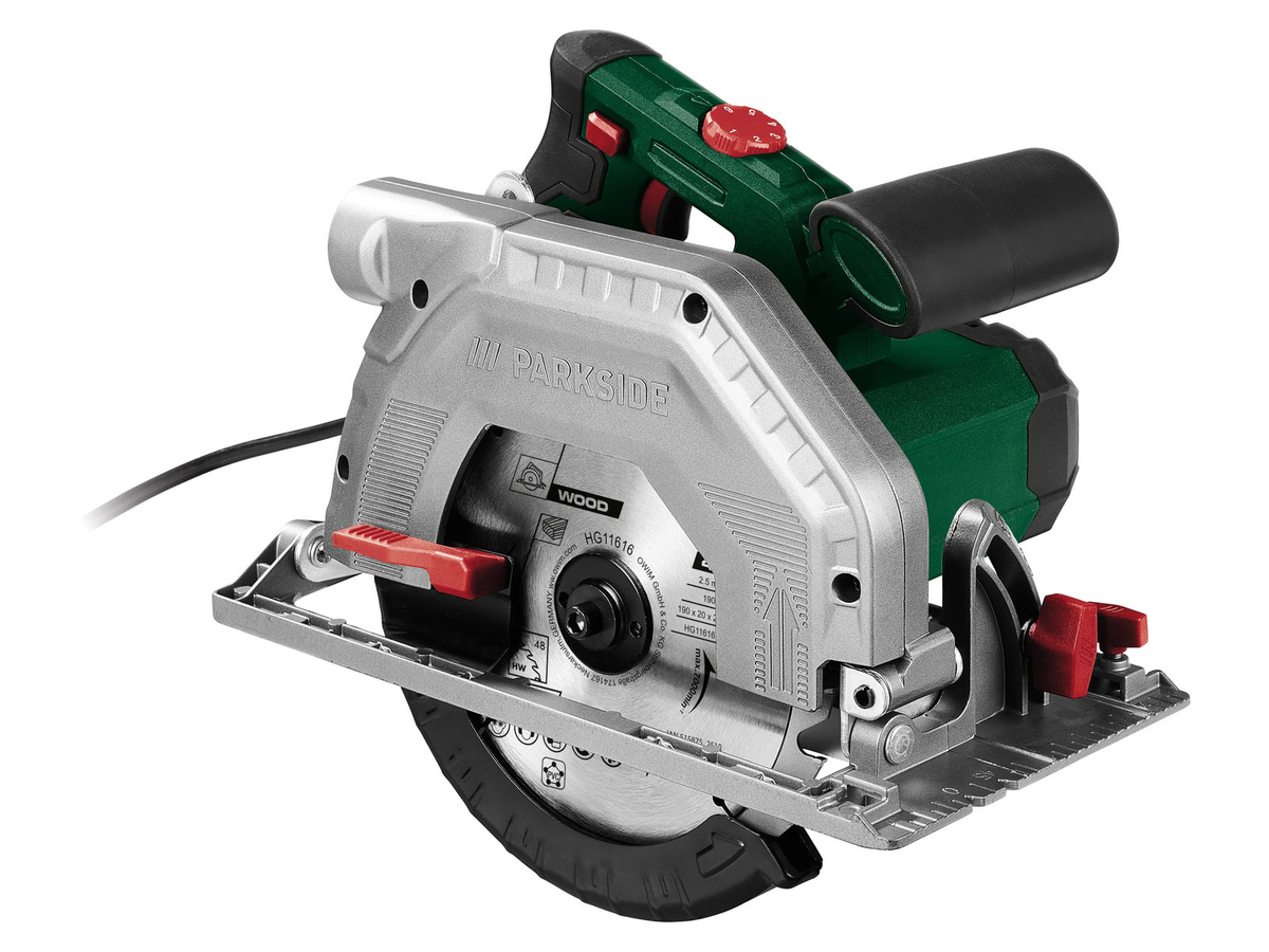 Parkside Handkreissäge PHKS 1350 E4 in Multicolor - Bild 3