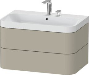 Duravit Möbelwaschtisch Happy D.2 Plus in Tau matt mit 2 Schubladen, B/T: 77,5 x 49 cm - Bild 1