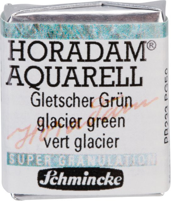 Schmincke HORADAM Aquarellfarbe Gletscher Grün im 1/2 Näpfchen - Bild 1