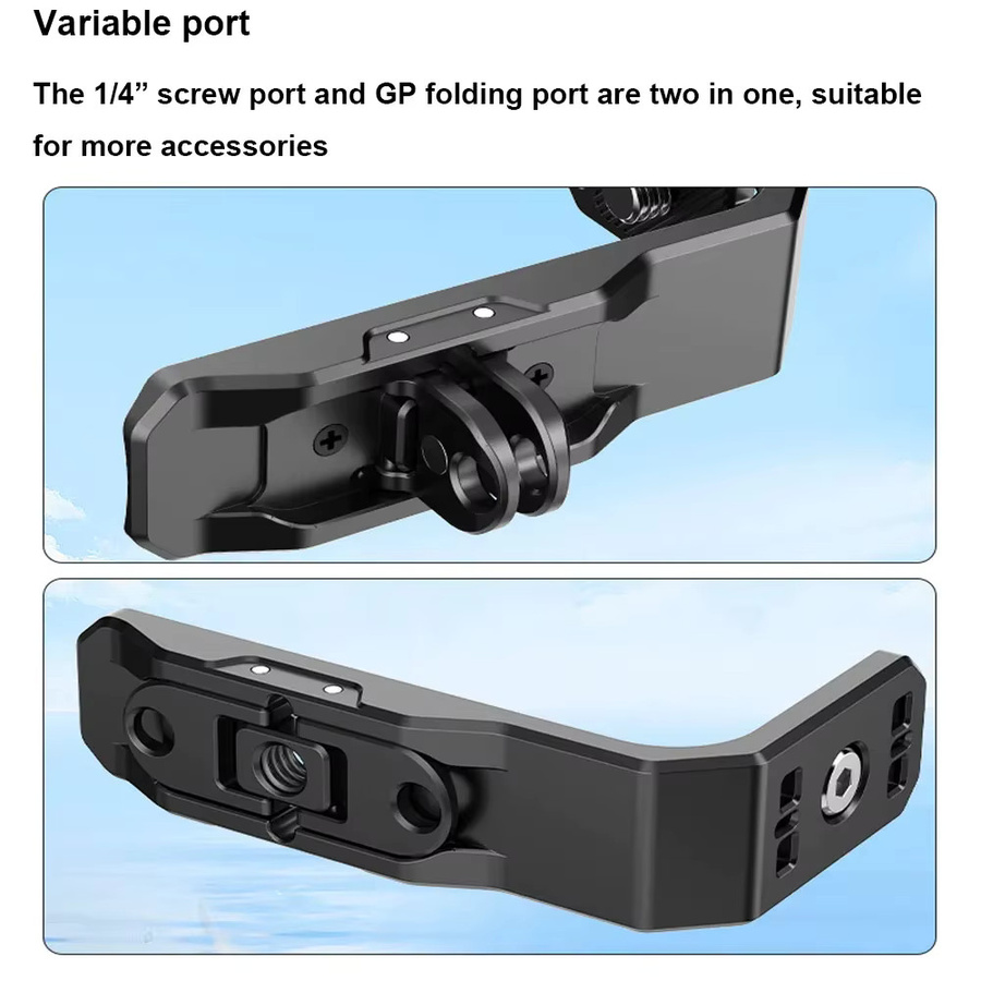 Insta360 Magnetischer faltbarer L-förmiger Halterungsadapter für X5 und X4 in Schwarz - Bild 3