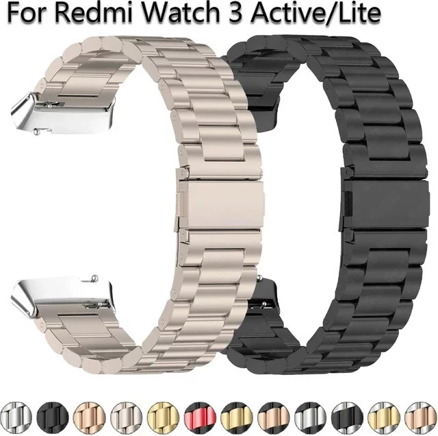 CAOWTAN Uhrenarmband Edelstahl, Silber, Redmi Watch 3, Redmi Watch 3 Lite - Bild 1
