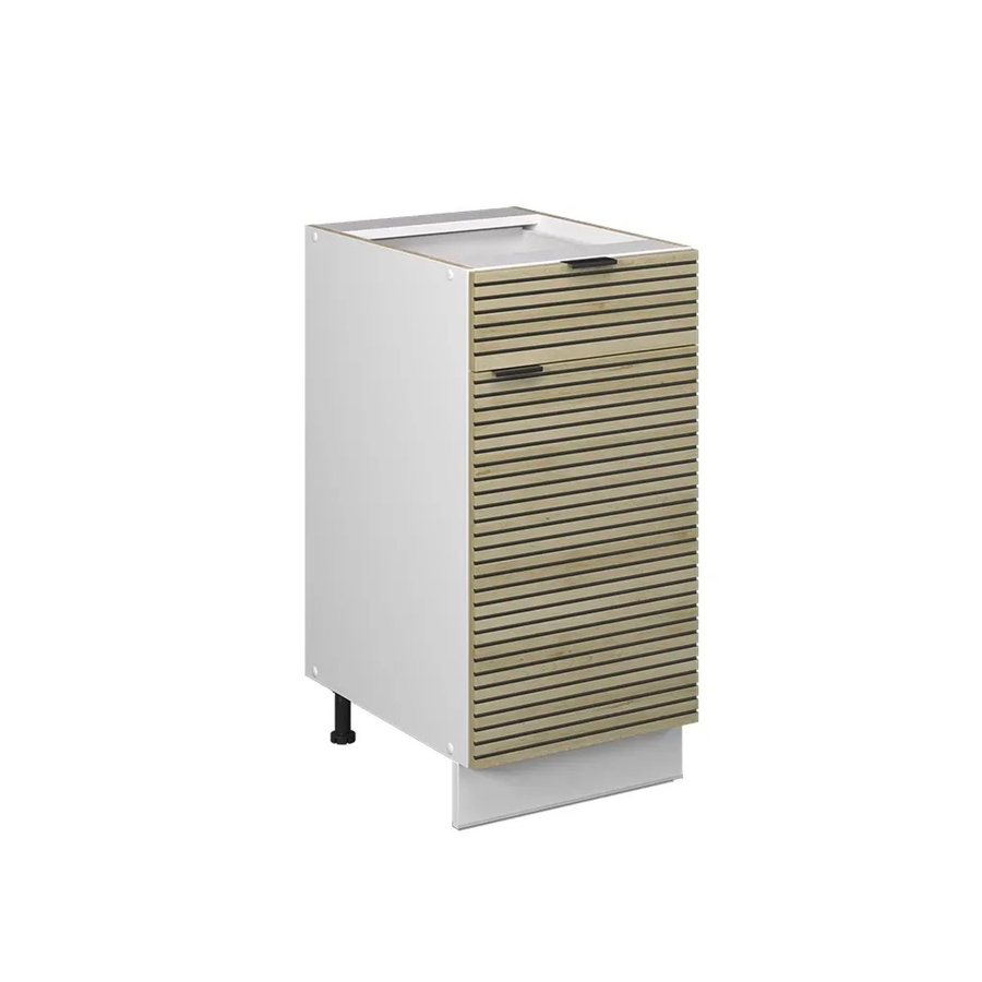 Vicco Küchenschrank Fame-Line Schubladenschrank in Eiche mit weißem Paneel, Breite: 40 cm - Bild 2