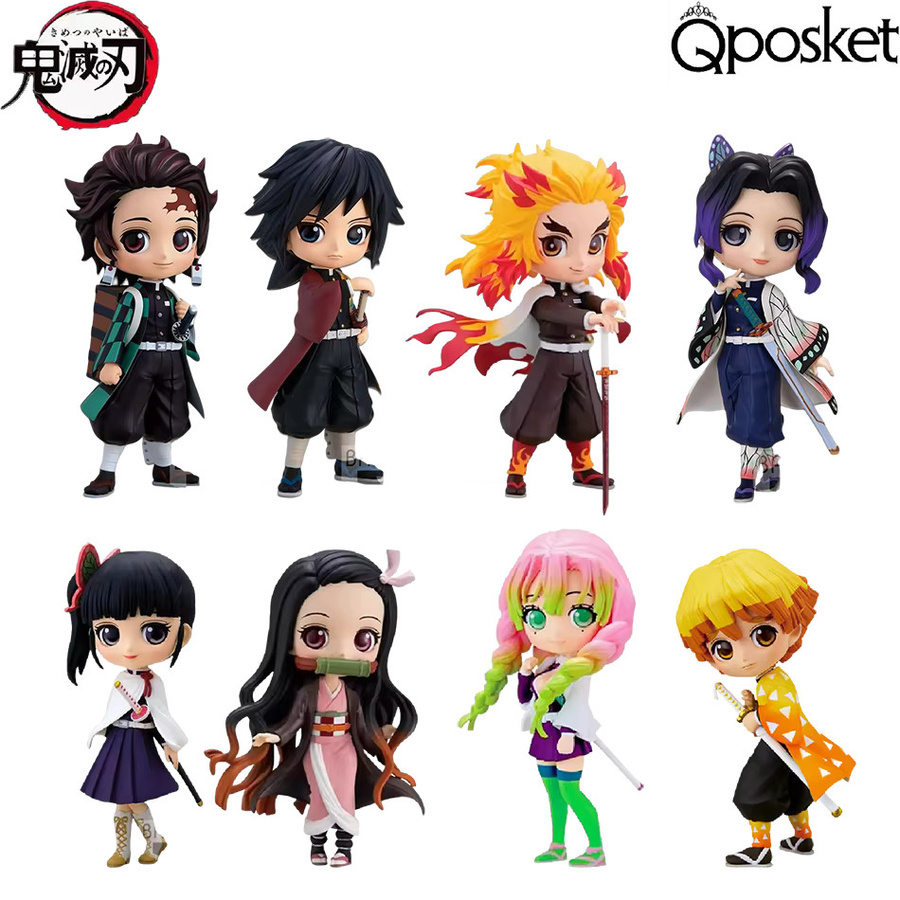 Bandai Demon Slayer Qposket Tanjirou Agatsuma Zenitsu Kyoujurou Actionfigur, Kunststoff - Bild 1