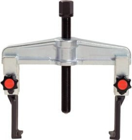 KS Tools Schnellspann-Universal-Abzieher 2-armig schlank in Silber aus Stahl, Spannbereich 60-200mm - Bild 1