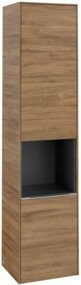 Villeroy & Boch Hochschrank Subway 3.0 in Braun mit Glastüren, B/T/H: 40 x 36,2 x 171 cm - Bild 1