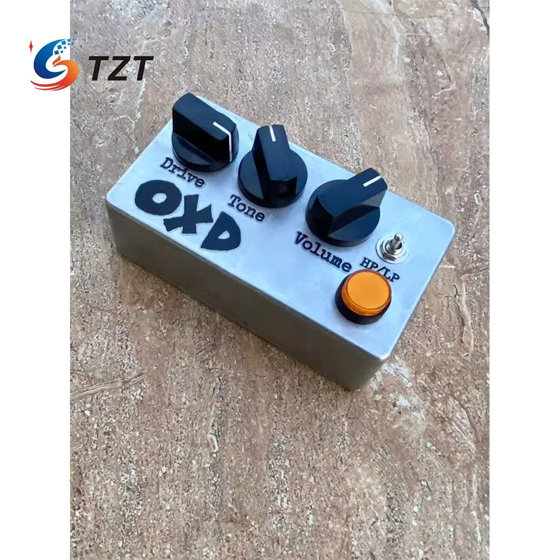 TZT OXD Single Guitar Effektpedal Overload Distortion Ersatz für Fulltone OCD in Silber (Button/Foot Nail Version) - Bild 3