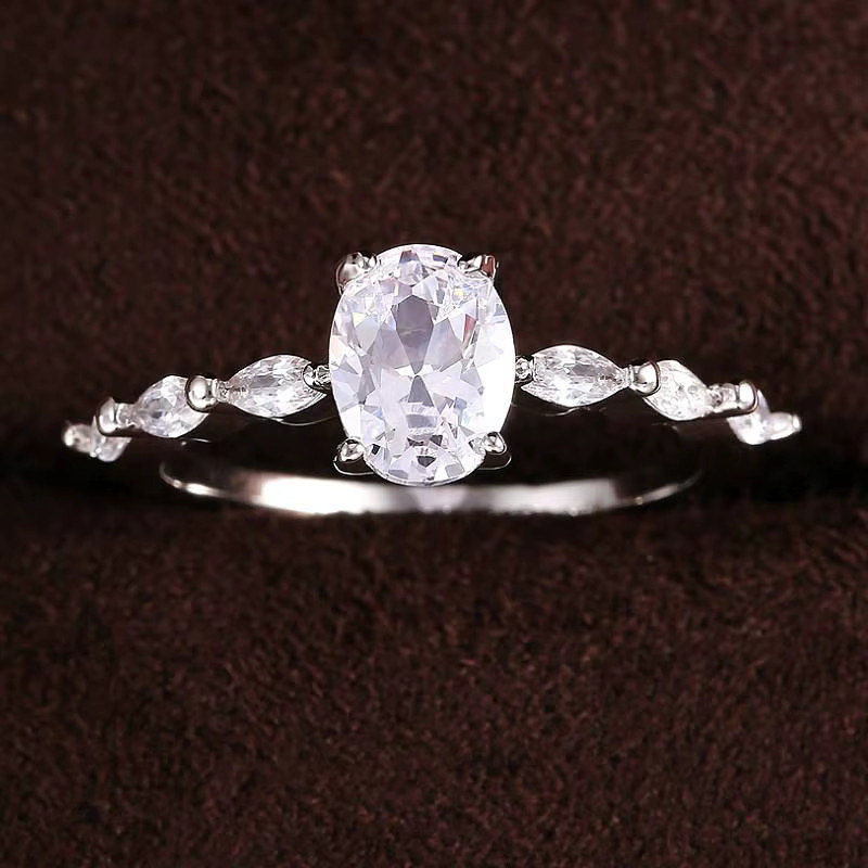 Huitan Ring, ovaler CZ, Damen - Bild 2