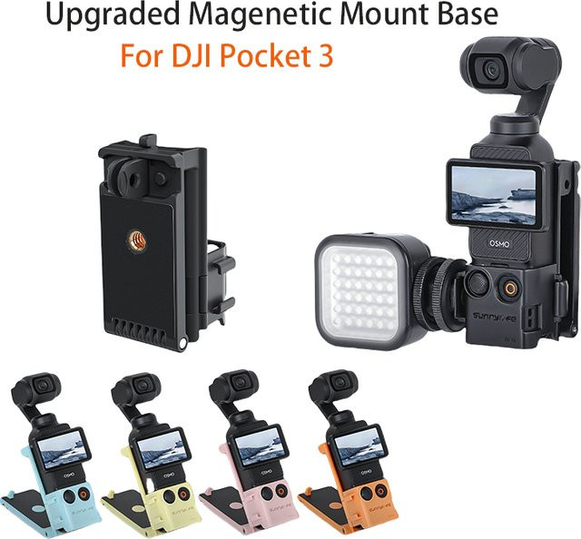 DJI Osmo Pocket 3 Magnetische Halterung und Vlog-Zubehör Set in Pink - Bild 1