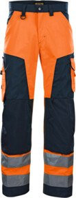 Blakläder Warnschutz-Bundhose in Orange und Marineblau nach EN ISO 20471 mit Cordura-Material - Bild 1