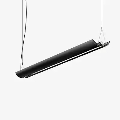 Belux UpDown LED Pendelleuchte Casambi in Schwarz, Höhe: 156 cm