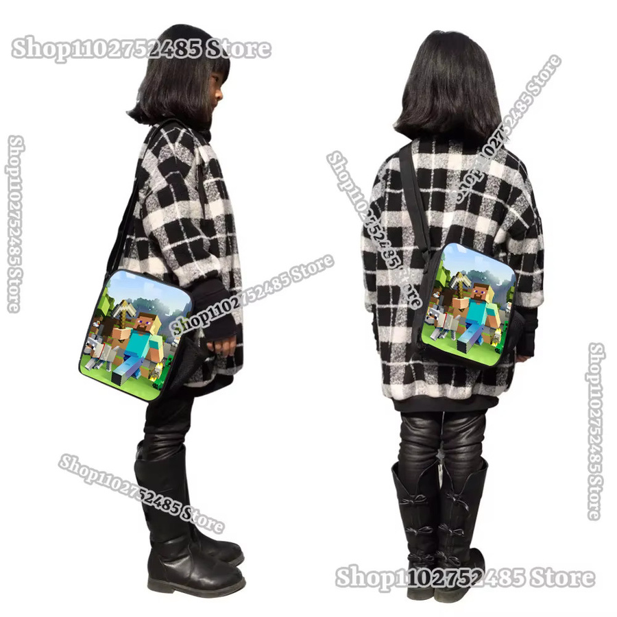 Bandai Pixel Block Lunchtasche mit Wärmeisolierung und großem Fassungsvermögen, Mehrfarbig, B/T/H: 25,0 x 19,0 cm - Bild 3