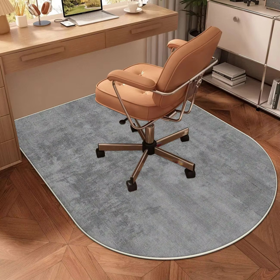 VIKAMA Bodenschutzmatte für Bürostühle und Schreibtische, gewölbter Teppich aus Polyester, modern und einfarbig - Bild 1