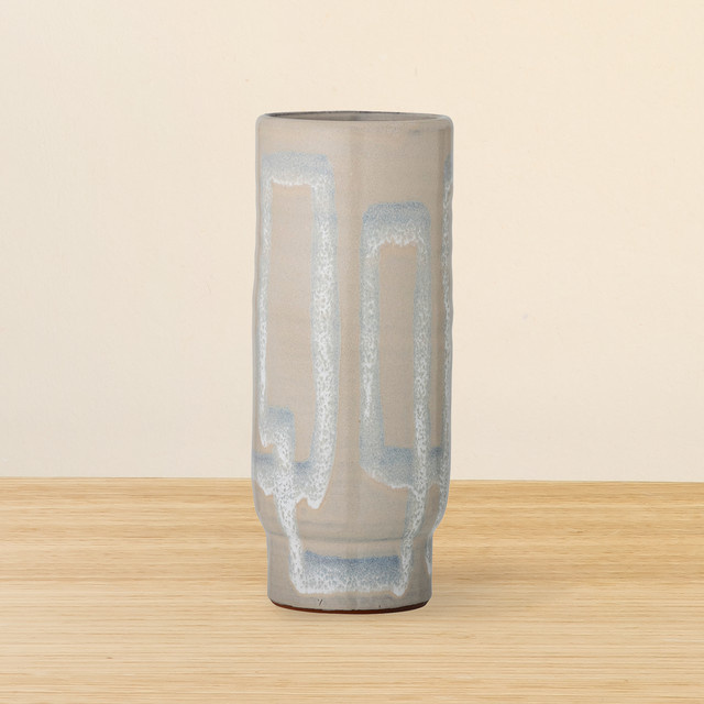 Bloomingville Steingut Vase Vefa in Terrakotta Orange aus Keramik - Bild 1