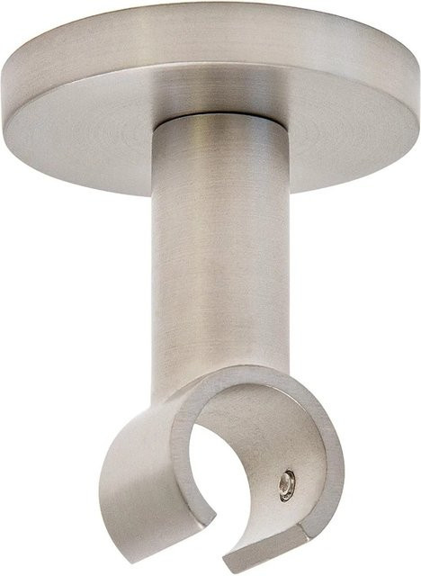 Mydeco Gardinenstange für Deckenmontage in Edelstahl-Optik, Farbe: Silber, Material: Metall - Bild 1