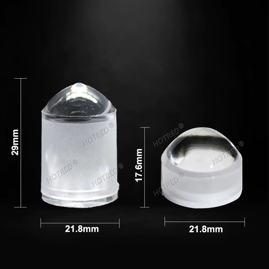 HotRed LED-Linse 5050 SMD mit 3-Grad-Fokus für Spot-Taschenlampen, transparent - Bild 2
