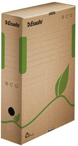 Esselte Archivbox ECO aus Wellpappe in Naturbraun, B: 8 cm, H: 32,7 cm, T: 23,3 cm - Bild 1