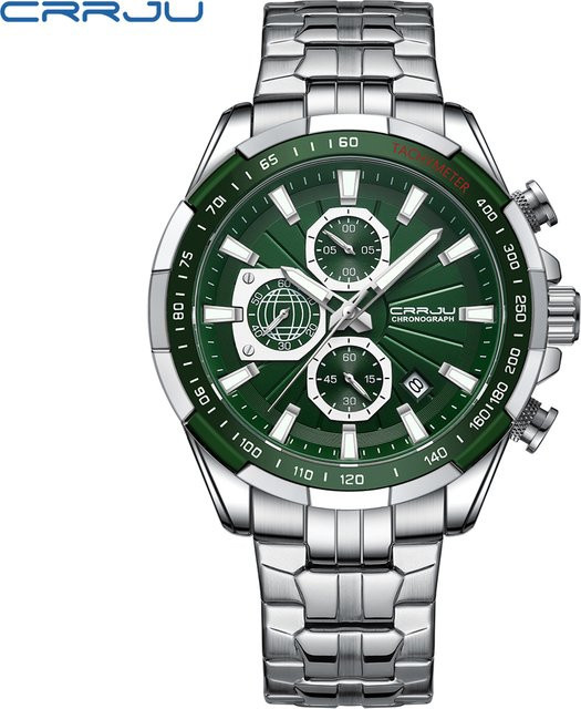 CRRJU Armbanduhr, Quarz, Stahl Band, Herren - Bild 1