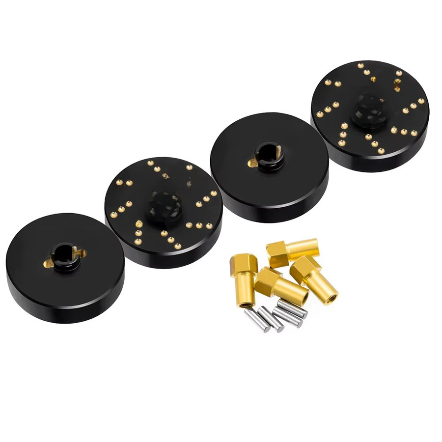 YEAHRUN Messing Gegengewicht Rad Sechskantnabenadapter, 4-teiliges Set, 1:18 - Bild 6