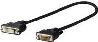 VivoLink Pro DVI-Adapter DVI-D (M) zu DVI-D (W) in Schwarz, Länge: 20 cm - Bild 1