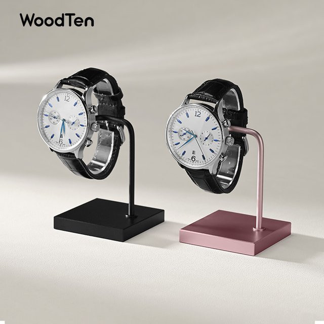 WoodTen Uhrenständer, Metall, Schwarz, Unisex - Bild 1