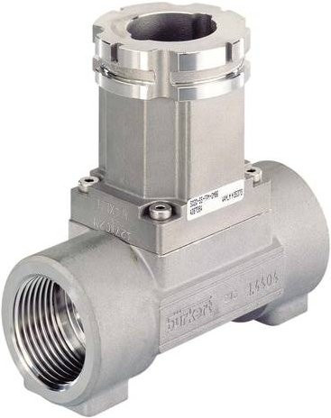 Bürkert Fitting für Durchflussmessungen S020, Farbe: Silber - Bild 1