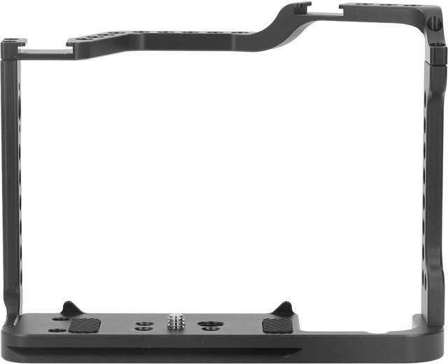 Andoer Kamerakäfig Video Rig aus Aluminiumlegierung für Canon 70D 80D 90D in Schwarz mit 1/4 und 3/8 Zoll Gewinde - Bild 1