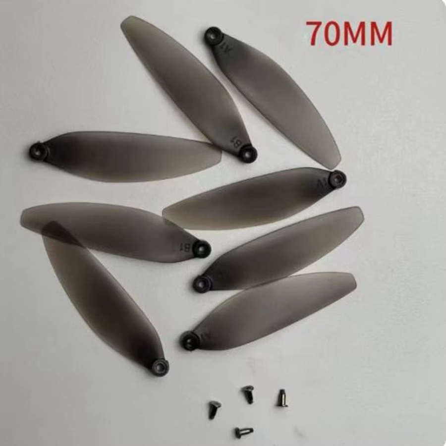 Universal Faltpropeller Ersatzklingen für Quadcopter in Schwarz, 64mm oder 70mm, Kunststoff-Propellerblätter - Bild 2