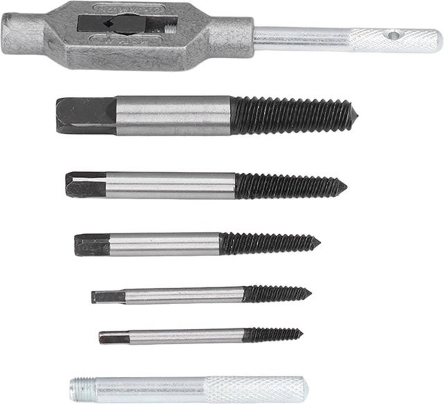 TOMTOP JMS Schraubenausdreher-Set M1-M12 aus Stahl in Silber für gebrochene Köpfe und beschädigte Wasserrohr-Schrauben - Bild 1