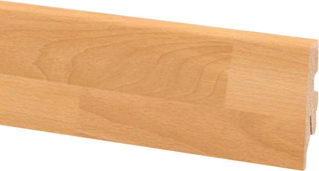OBI Sockelleiste Buche aus MDF, Farbe Braun, Höhe: 60 mm, Tiefe: 20 mm, Länge: 2600 mm - Bild 1