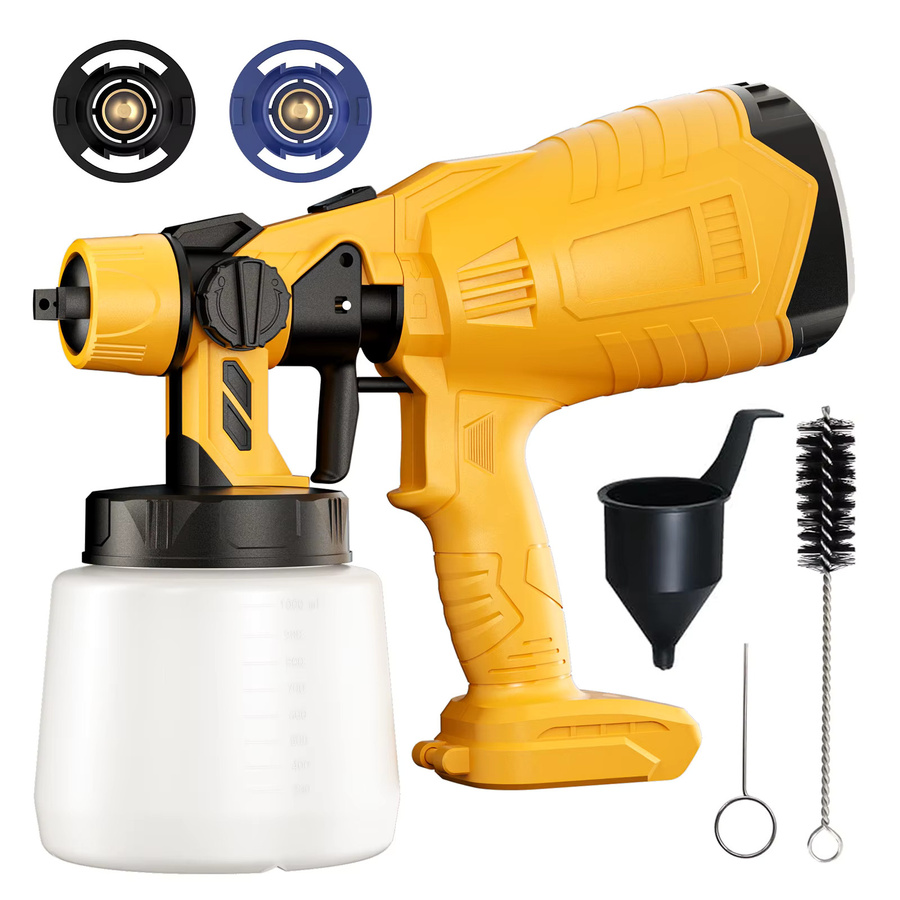 DeWalt Elektrische Spritzpistole Gelb für 20 V Akku, Kabelloses Handwerkzeug zum Lackieren und Malen - Bild 4