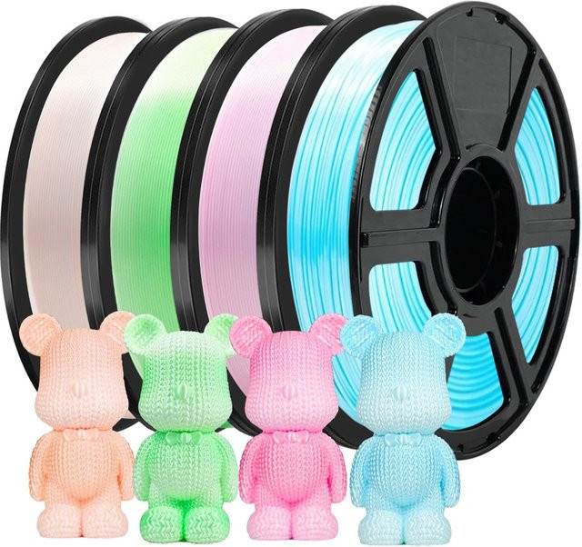 3D Maliang Farbwechsel-Filament PLA Seide 1,75 mm Blau Weiß Farbverlauf für FDM 3D-Drucker - Bild 1