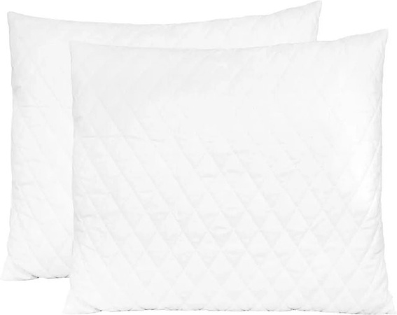 2er-Set vidaXL Memory-Schaum Kissen in Weiß, atmungsaktiv, B/T/H: 70 x 60 x 14 cm