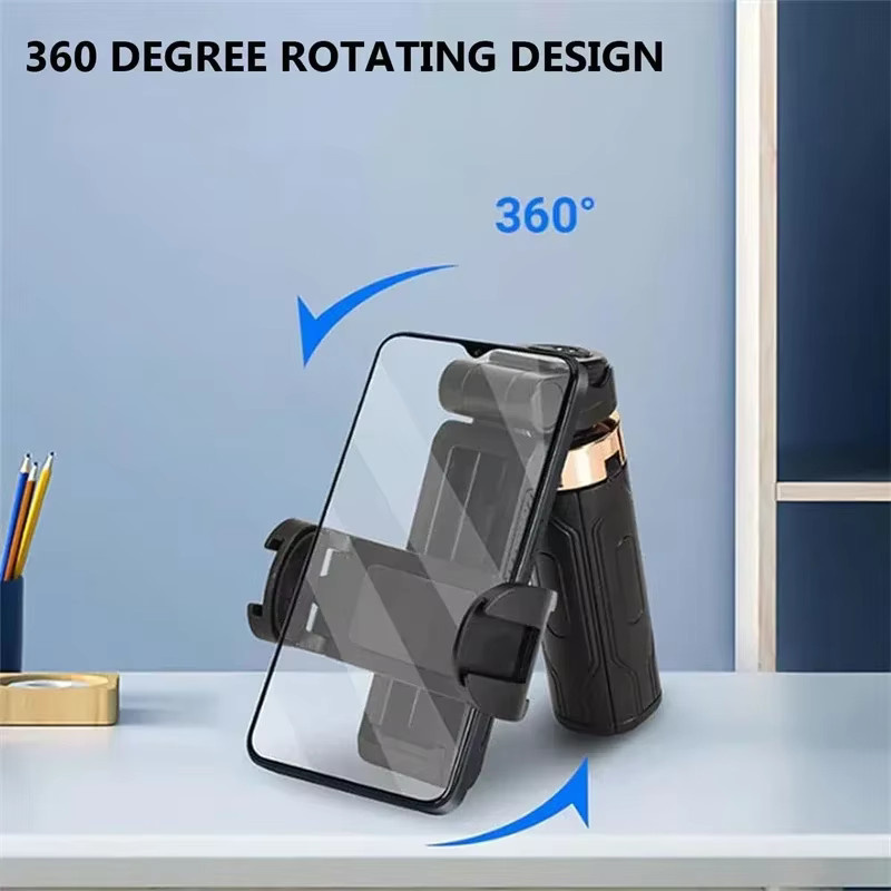 Newteneight Mini Bluetooth Selfie Stick Stativ und Telefonhalterung für iPhone 16 17 Pro Max in Schwarz und Weiß - Bild 4