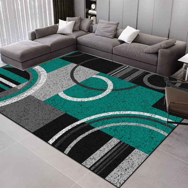 Karpetti Geometrie Teppich im nordischen Design, mehrfarbig, B/T: 80 x 160 cm - Bild 1