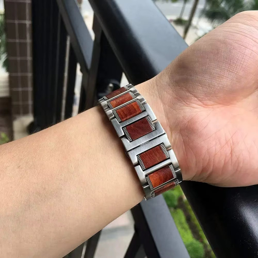 Uhrenarmband Edelstahl, Silber, Unisex, 22 mm - Bild 4