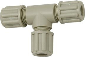 Riegler T-Schlauchverbindung aus Kunststoff für Schlauch 4/6 mm in Grau - Bild 1
