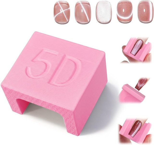 YIKOOLIN Nagelmagnet Blockförmiger Magnetständer, White, Schimmernd - Bild 1