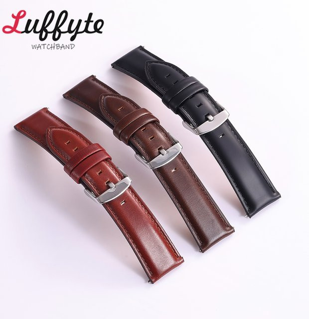 Luffyte Uhrenarmband Leder, Vintage, Damen Herren - Bild 1