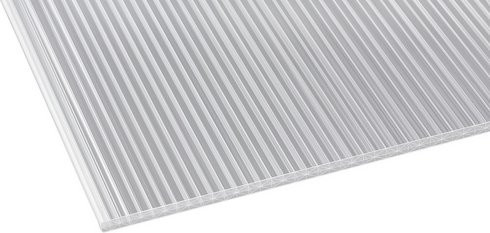 GUTTA Dachplatte aus transparentem Polycarbonat, B: 98 cm, H: 1,6 cm, L: 200 cm - Bild 1