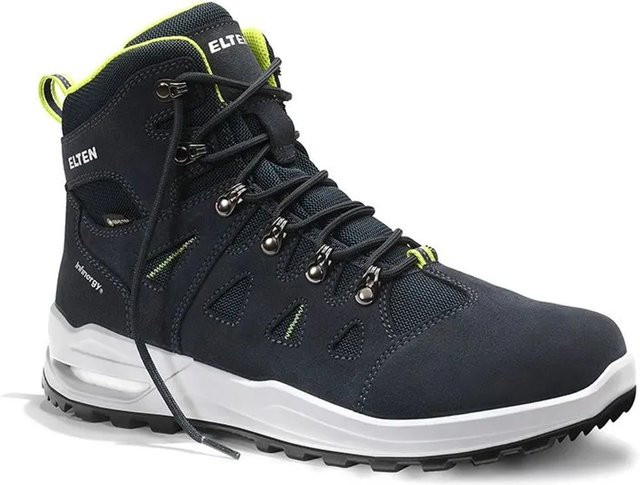 Elten Berufsstiefel Riley XXF GTX Blue Lime Mid ESD O2 WR aus Veloursleder in Blau, Größe 39 - Bild 1