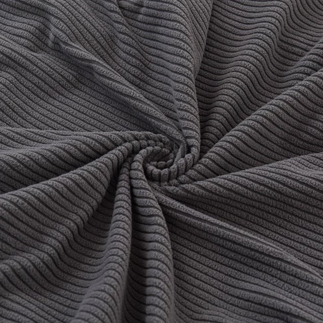 RW-Home Decoration Jacquard Sofa Überwurf in Grau, elastischer und waschbarer Couch Schutzbezug aus 100% Polyester für Ecksofas, Sessel und Zweisitzer, Größe L - Bild 1