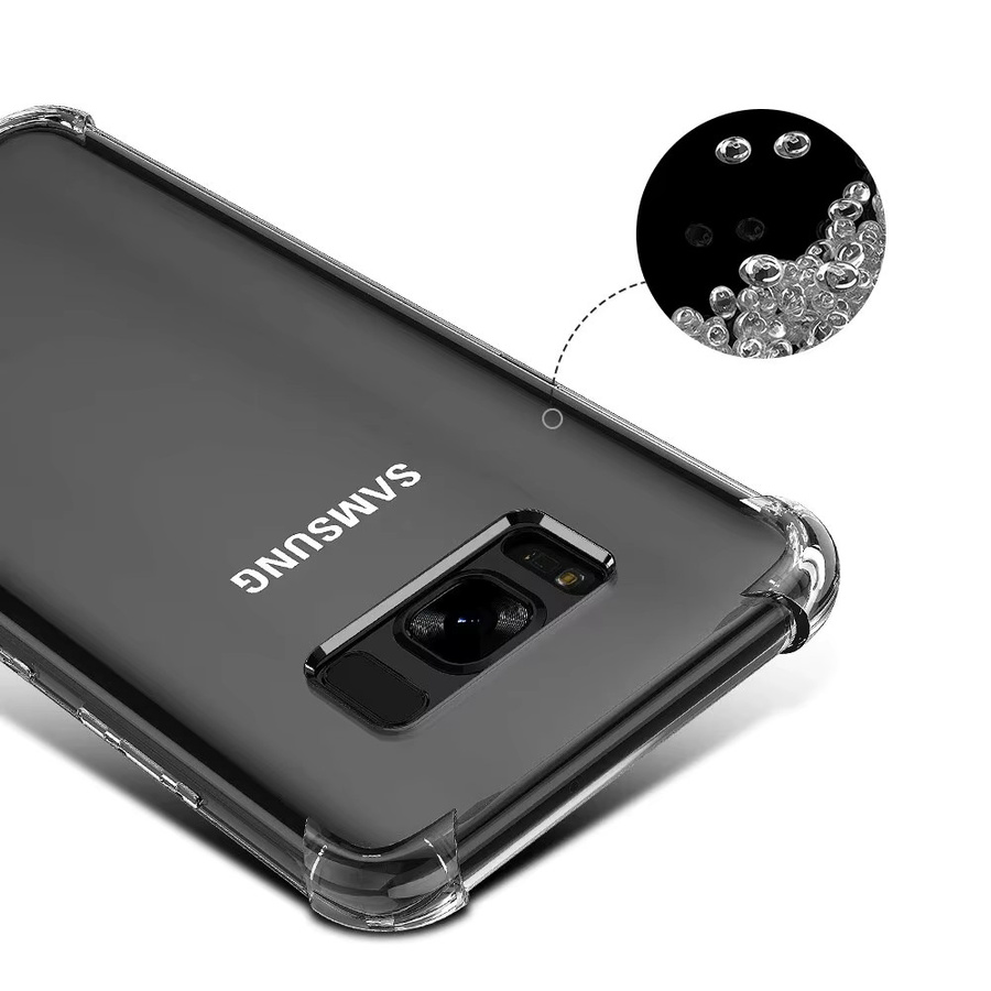 Stoßfeste Silikonhülle für Samsung Galaxy S23 Ultra, S22, S21, S20, S10, S9, S8 und Note 10, transparent - Bild 4