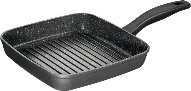 Stoneline Grillpfanne aus Aluguss mit Steinpartikeln, Grau, B/B: 26 x 26 cm, Induktionsgeeignet und Backofengeeignet - Bild 1